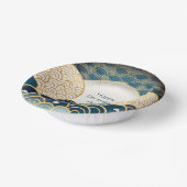 伝統的日本のデザイン- パーソナライズされた ペーパーボウル (傾斜あり)