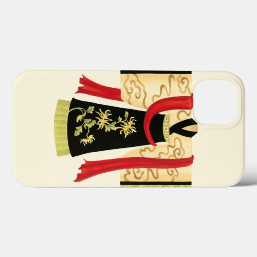 伝統的日本のフローラプリント Case-Mate iPhoneケース (裏面 (横))