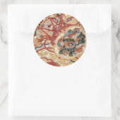 伝統的日本の布デザイン ラウンドシール (バッグ)