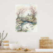 伝統的日本の春 ポスター (キッチン)