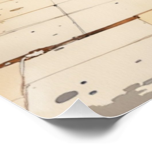 伝統的日本の着物シーン通りアート ポスター (コーナー)