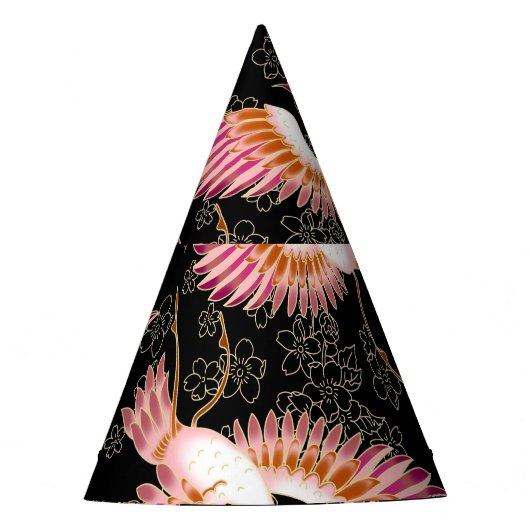 伝統的日本の紋様 パーティーハット (正面)