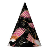 伝統的日本の紋様 パーティーハット (左)