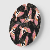 伝統的日本の紋様 ラージ壁時計 (傾斜)