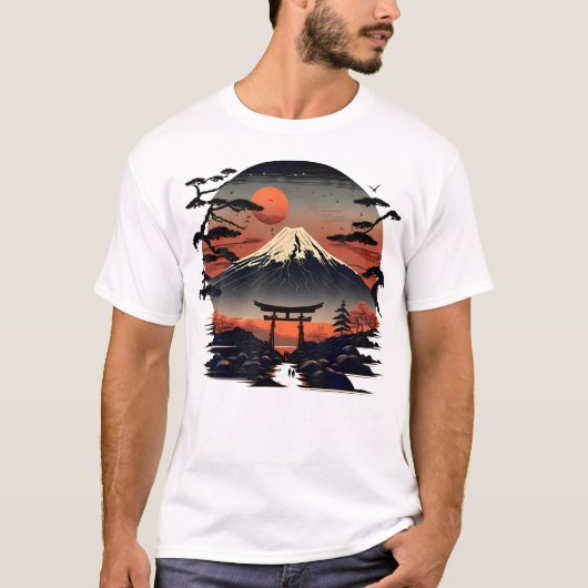 伝統的日本の Tシャツ (正面)