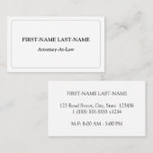 伝統的旧ビジファッションドネスカード 名刺 (正面/裏面)