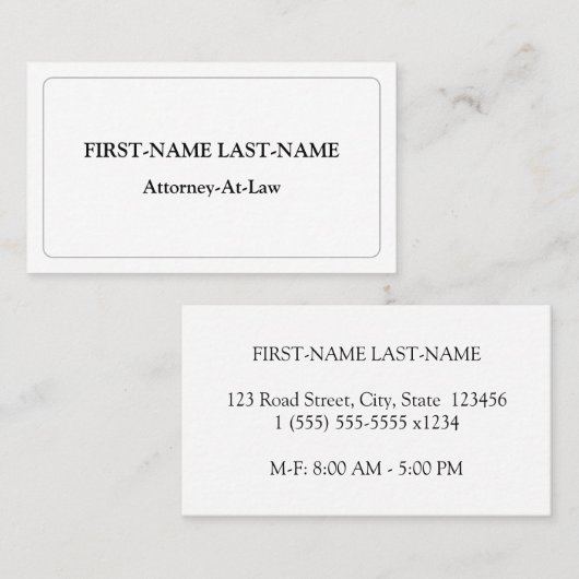 伝統的旧ビジファッションドネスカード 名刺 (正面/裏面)