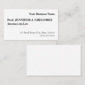 伝統的旧ビジファッションドネスカード 名刺 (正面/裏面)