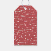 -伝統的暖かい赤 – クリスマスギフトタグ ギフトタグ (裏面)