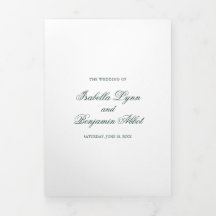 伝統的森の緑のエレガフォーマルントウェディング