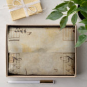 伝統的楽譜ティッシュペーパー 薄葉紙 (ギフト)