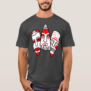 伝統的民族面 Tシャツ