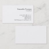 伝統的澄ん白黒 名刺 (正面/裏面)