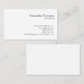 伝統的澄ん白黒 名刺 (正面/裏面)