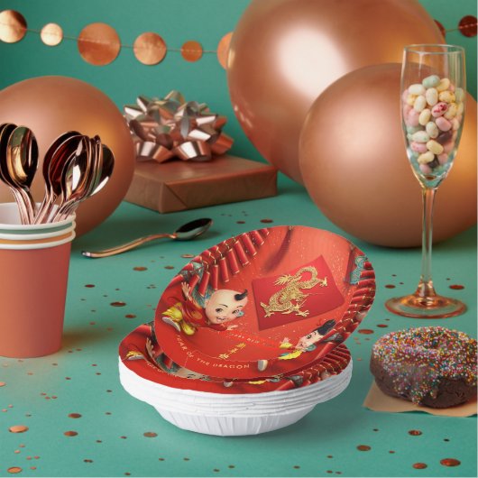 伝統的爆竹中国のドラゴンイヤーPPB ペーパーボウル (複数)