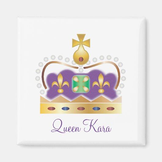 伝統的王室の冠 マグネット (正面)