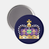 伝統的王室の冠 マグネット (正面/裏面)