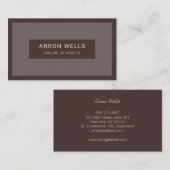 伝統的男らしプロフェッショナル 名刺 (正面/裏面)