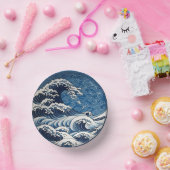 伝統的素晴らし日本の波セラミックデザイン ペーパーボウル (パーティー)