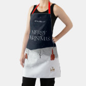 伝統的素朴冬のクリスマスプレゼント エプロン (インサイチュ)