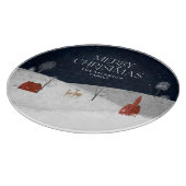 伝統的素朴冬のクリスマスプレゼント カッティングボード (角)