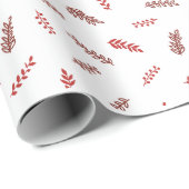 伝統的素朴冬の森 ラッピングペーパー (ロールコーナー)