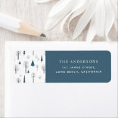 伝統的素朴冬木モダン ラベル (インサイチュ)