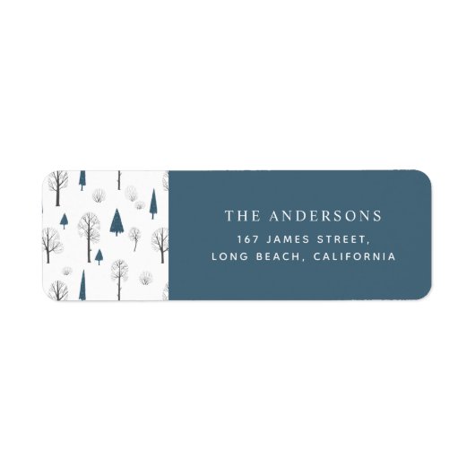 伝統的素朴冬木モダン ラベル (正面)