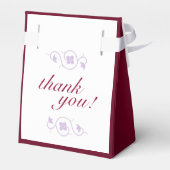 伝統的結婚リングや輪 フェイバーボックス (裏面サイド)