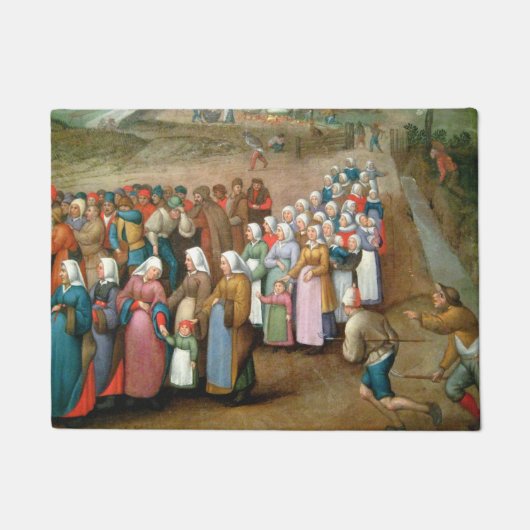 伝統的結婚ヴィンテージ ドアマット (正面)