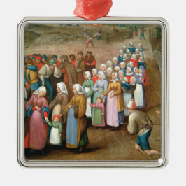 伝統的結婚ヴィンテージ メタルオーナメント