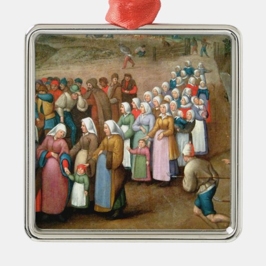 伝統的結婚ヴィンテージ メタルオーナメント (正面)