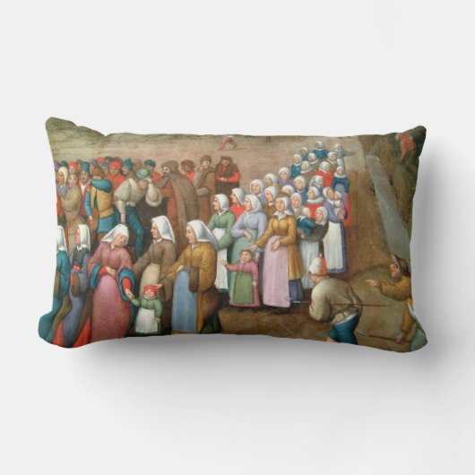 伝統的結婚ヴィンテージ ランバークッション (正面)