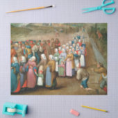 伝統的結婚ヴィンテージ 薄葉紙 (クラフト)