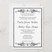 伝統的結婚式招待状 – フローリッシュ 招待状 (正面)