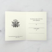 伝統的聖餐式を行うカトリック カード (内部)