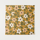 伝統的花：シームレスパターン タペストリー (正面(横))