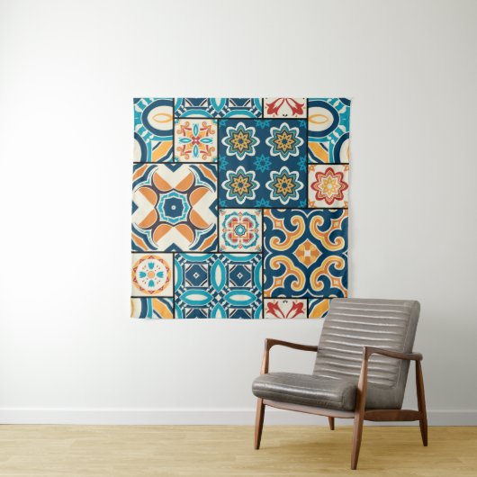 伝統的華美ポルトガルの装飾色 タペストリー (インサイチュ(横))