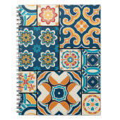 伝統的華美ポルトガルの装飾色 ノートブック (正面)