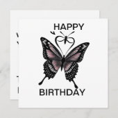 伝統的蝶タトゥー、ハッピーバースデー (正面/裏面)