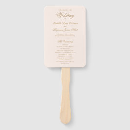 伝統的赤面ピンクフォーマル結婚式 プログラム ハンドファン