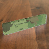 伝統的軍隊偽装 デスクネームプレート (側面)