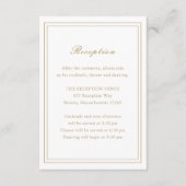 伝統的金ゴールドは無結婚常 エンクロージャーカード (正面)