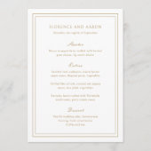 伝統的金ゴールドは無結婚常 メニュー (正面)