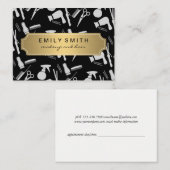 伝統的金ゴールドクラシックスタイリストアポイントメント 予約カード (正面/裏面)