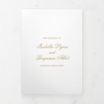 伝統的金ゴールドフォーマルエレガントな結婚式