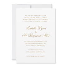 伝統的金ゴールドフォーマルエレガントな結婚式