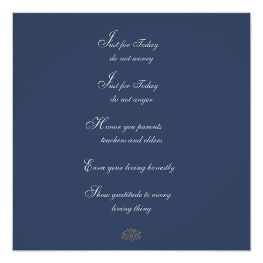 伝統的霊気原則 ポスター (正面)