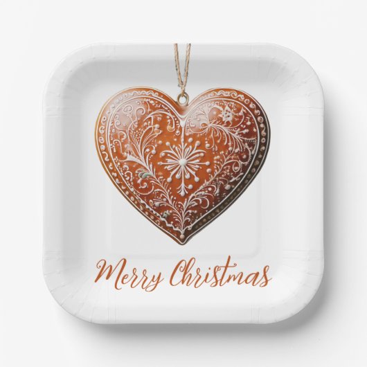 伝統的飾クリスマス ペーパープレート (正面)