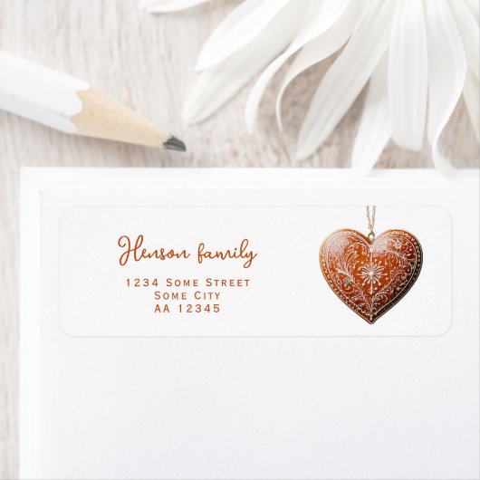 伝統的飾Christmas Cookie ラベル (インサイチュ)